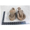 Image 1 : (2) Vintage Pulleys
