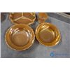 Image 3 : Unmarked Fire King Style Small Bowls, Large Bowls, Cup & Platter