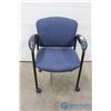 Image 1 : **Blue Office Chair on Wheels