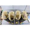 Image 2 : **(2) Pairs of Mens Steel Toe Rubber Boots - Size 10