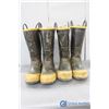 Image 4 : **(2) Pairs of Mens Steel Toe Rubber Boots - Size 10