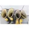 Image 2 : **(2) Pairs of Mens Steel Toe Rubber Boots - Size 7