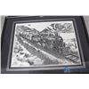 Image 2 : (2) Framed Train Drawings By Steve Carter