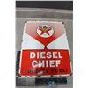 Image 1 : Texaco Diesel Chief Sign Porcelain