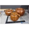 Image 1 : (3) Stoneware Bean Pots