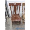 Image 2 : **Set of (4) Vintage Wooden Chairs