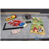Image 1 : Vintage Puzzles, Cars, Plane & Popsicle Construction Sticks