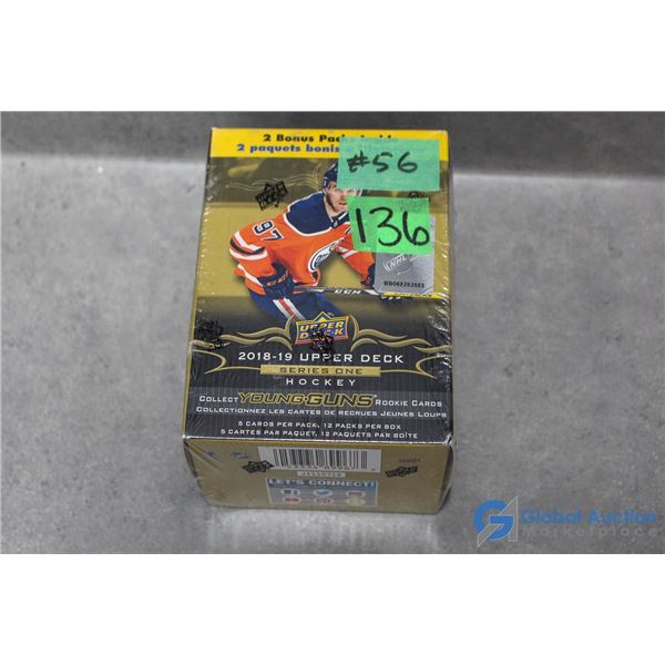 Sealed 2018-19 Upper Deck Series 1 Hockey Cards - 12 Packs - Young Guns Rookie Cards