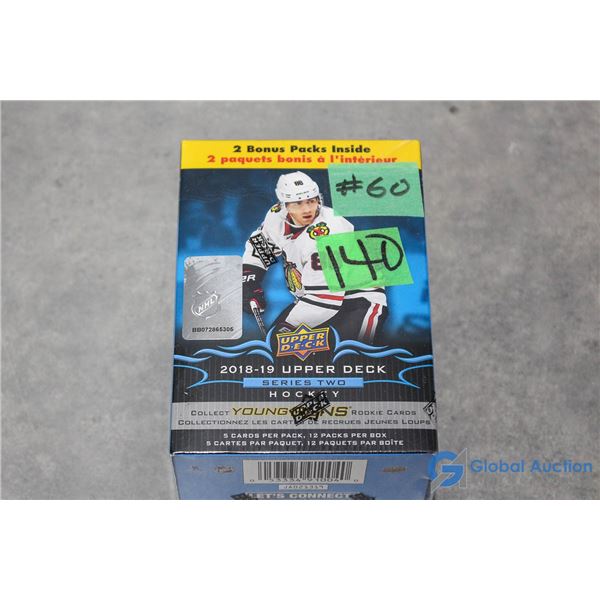 Sealed 2018-19 Upper Deck Series 2 Hockey Cards - 12 Packs - Young Guns Rookie Cards