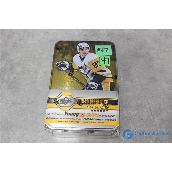 Sealed 2019-20 Upper Deck Series 1 Hockey Cards - Collectors Tin - 10 Packs - Young Guns Rookie Card