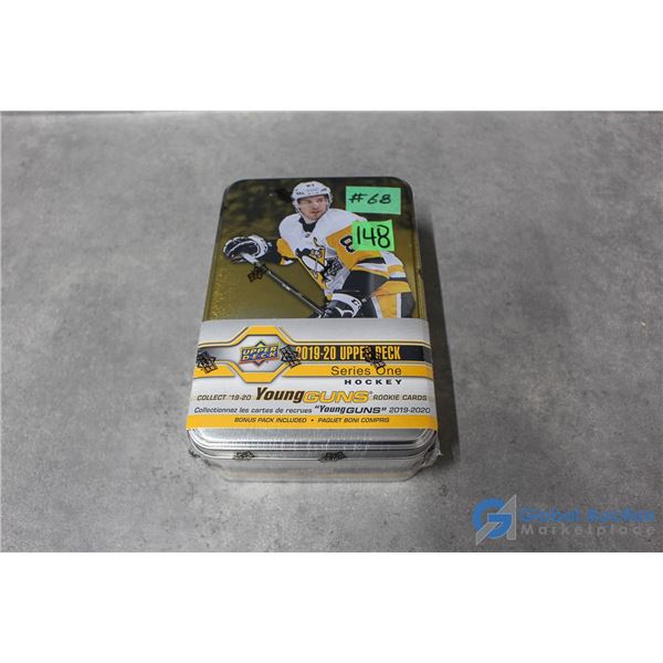 Sealed 2019-20 Upper Deck Series 1 Hockey Cards - Collectors Tin - 10 Packs - Young Guns Rookie Card