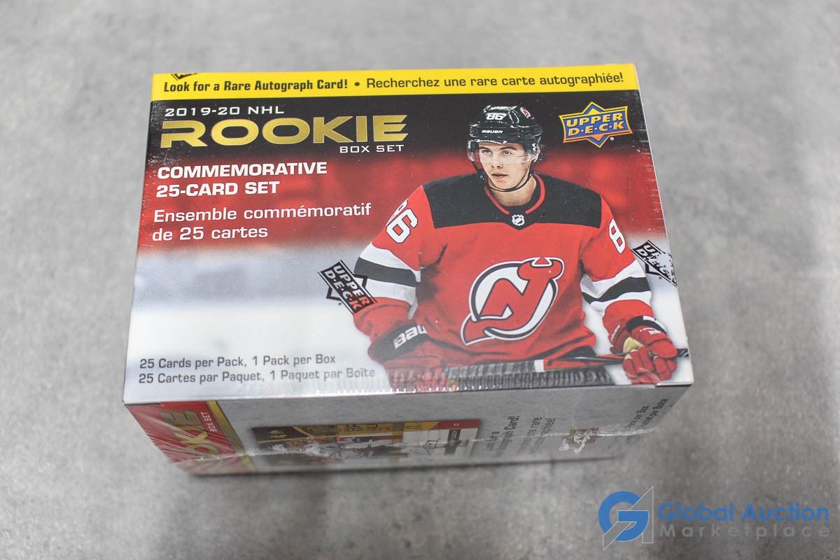 Sealed 2019-20 Upper Deck NHL Hockey Rookie Box Set - Pack of 25 Star ...