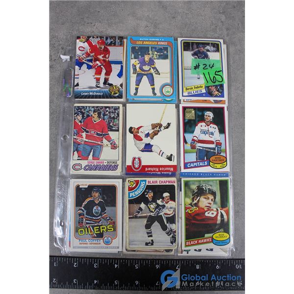 Vintage Hockey Cards - 27 Cards - Mostly 1970's & 1980's