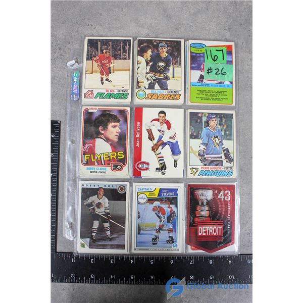Vintage Hockey Cards - 27 Cards - Mostly 1970's & 1980's