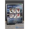 Display Framed Hockey Night Heroes Canada Post Promotional Poster