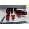 Image 2 : (15) Pieces of Red Glassware