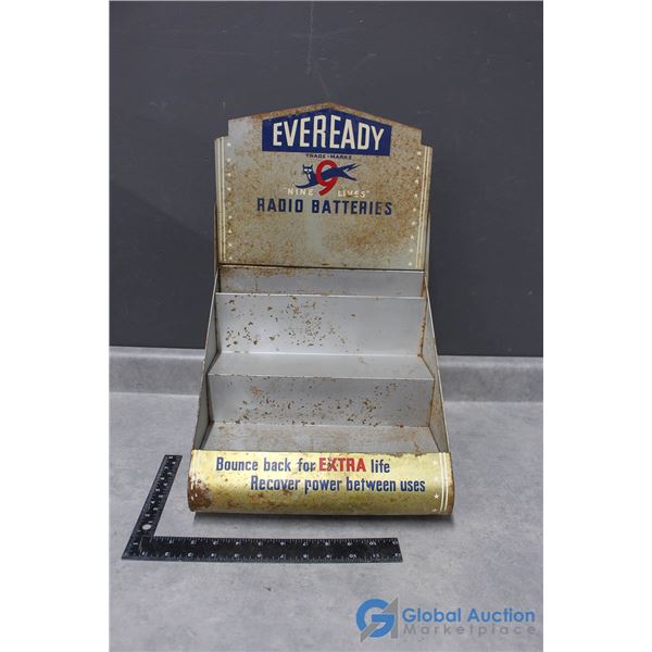 Metal Eveready  Nine Lives  Store Display Rack