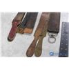 Image 4 : (4) Antique Leather Barber Straps