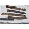 Image 5 : (4) Antique Leather Barber Straps
