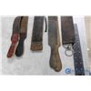 Image 6 : (4) Antique Leather Barber Straps