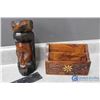 Image 8 : Wooden Letter/Holders, Wooden Carving & Decorative Box
