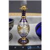 Image 15 : Silver Candlestick & Blue Glass Collectibles