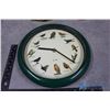 Image 2 : (2) Brass Bird Ornaments & Chirping Bird Clock