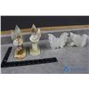 Image 1 : Marble Book Ends & Butterfly/Dove Napkin Holders