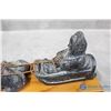 Image 2 : Dog Sled Carving on Wooden Plaque