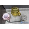 Image 6 : Glass Pitcher, Vase & Candy Dish w/Lid