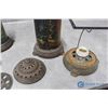 Image 12 : (4) Antique Cast Heavy Metal Motion Lamps