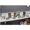 Image 1 : (4) Antique Cast Heavy Metal Motion Lamps