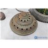 Image 3 : (4) Antique Cast Heavy Metal Motion Lamps