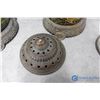 Image 7 : (4) Antique Cast Heavy Metal Motion Lamps