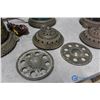 Image 9 : (4) Antique Cast Heavy Metal Motion Lamps