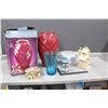 Image 1 : Assortment of Vases, Decor & Wooden Bird House