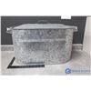 Image 1 : Galvanized Tub w/Lid