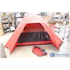Image 1 : **Red 9ft x 8ft 3-4 Person Tent