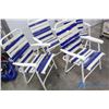 Image 2 : **(4) Vinyl Strap Lawn Chairs