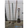 Image 1 : **(3) Hoes & Square Shovel