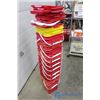 Image 4 : **(11) Red Storage Buckets w/Lids