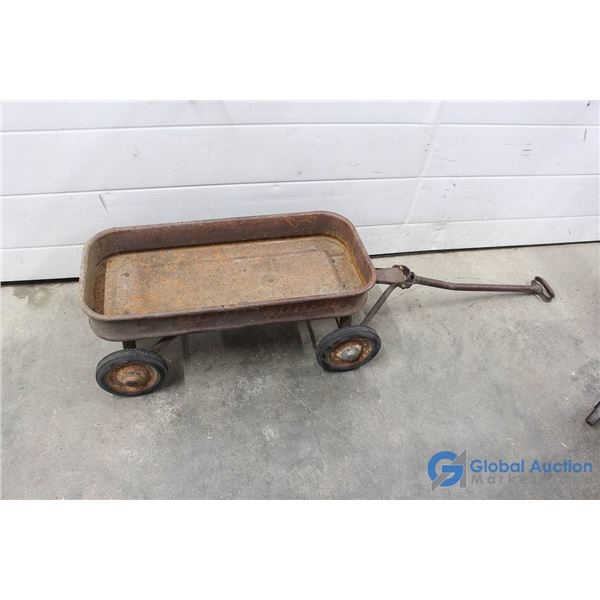 **Vintage Metal Wagon