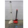 Image 1 : **Mop & Broom w/Extended Dust Pan