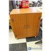 Image 1 : **Wooden Cabinet on Wheels