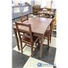 Image 3 : **Wooden Table w/(4) Chairs