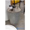 Image 4 : **Metal Garbage Can & Galvanized Gas Can