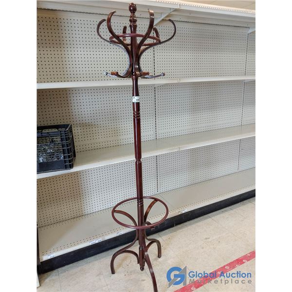 Vintage Wooden Coat Tree