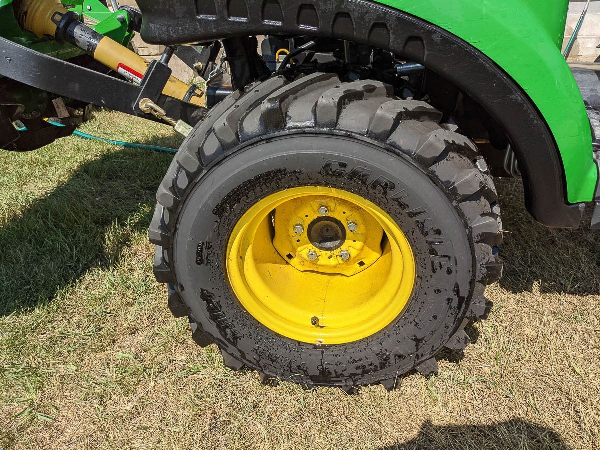John Deere 1023E MFWD Diesel Yard Tractor w/647 Tiller