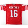 Image 1 : JOE MONTANA AUTOGRAPHED 49ERS PRO STYLE JERSEY (PSA COA)