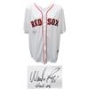 Image 1 : WADE BOGGS SIGNED BOSTON RED SOX MAJESTIC WHITE BASEBALL JERSEY W/HOF’05